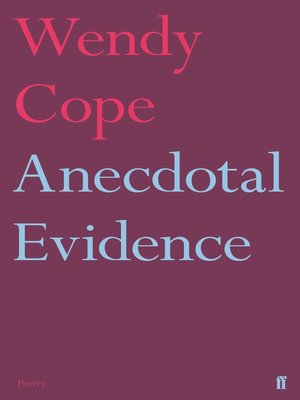 cover image of Anecdotal Evidence